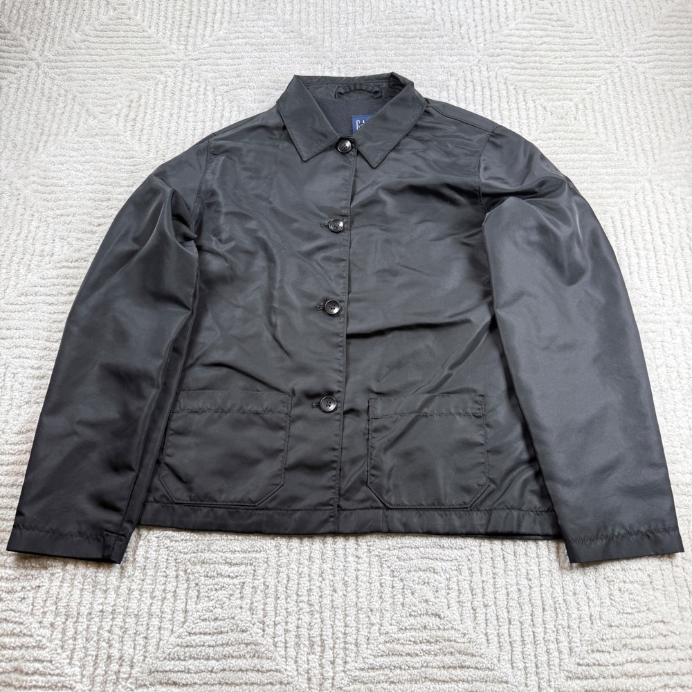 Vintage Gap Coach Jacket Mens M Black 90s Gorpcore Minimalist Tech Old Money